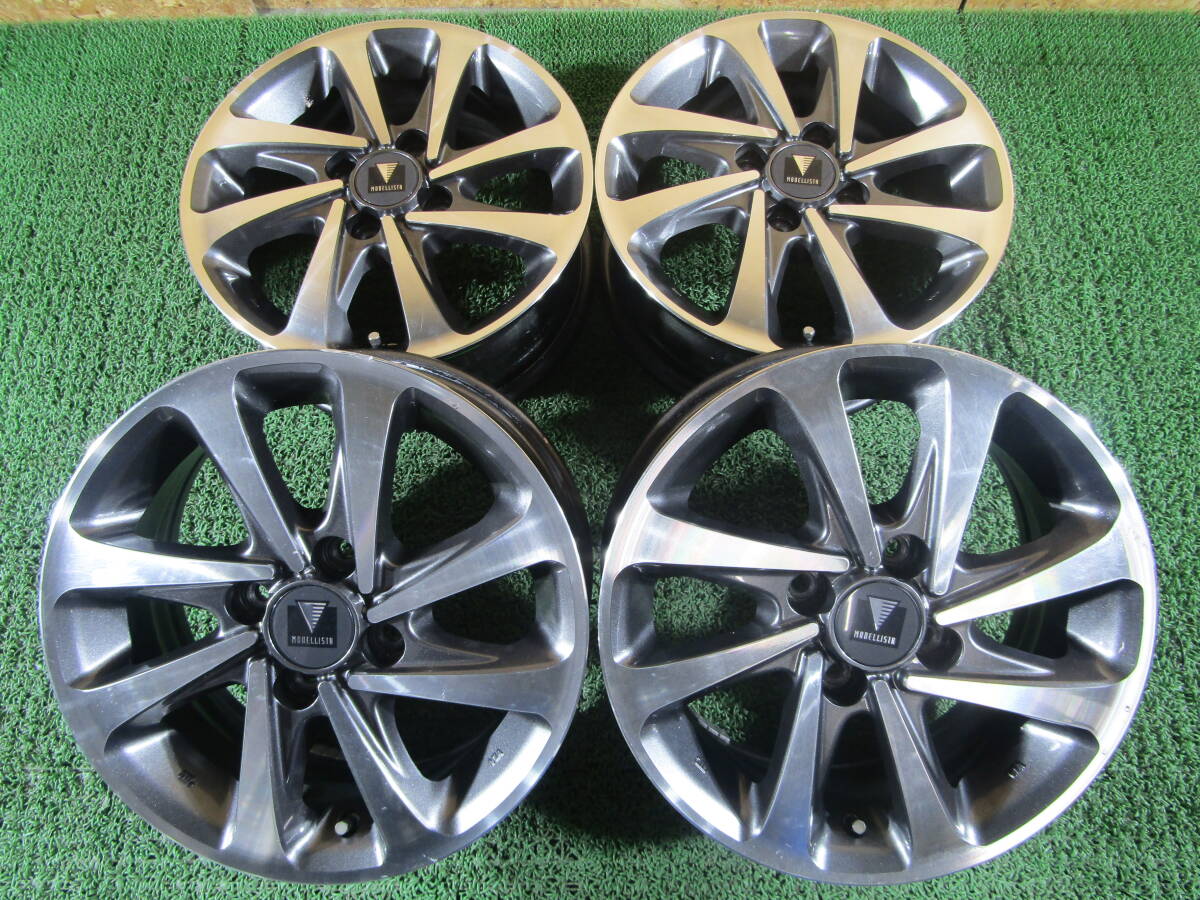 MODELLISTA 14インチ アルミホイールセット 15×5.5J ※1台分