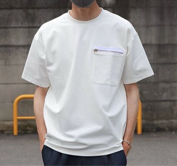 junhashimoto ポケット Tシャツ 4 ホワイト akm wjk