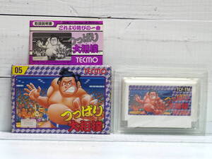 M12450【FC】つっぱり大相撲 箱・説明書付属 コレクターアイテム エタノールで端子清掃済 テクモ 動画あり ゆうメール150gなど