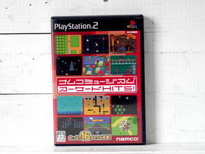 M12595【PS2】ナムコミュージアム アーケードHITS! ハガキ付 起動確認OK!! 盤面キレイです プレイステーション2 ゆうメール150g