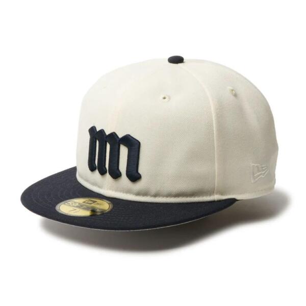 NEW ERA min-nano ソフトバックラム クローム 7-1/2 帽子 ニューエラ ミンナノ minnano 59FIFTY ネイビーバイザー 59.6cm キャップ cap
