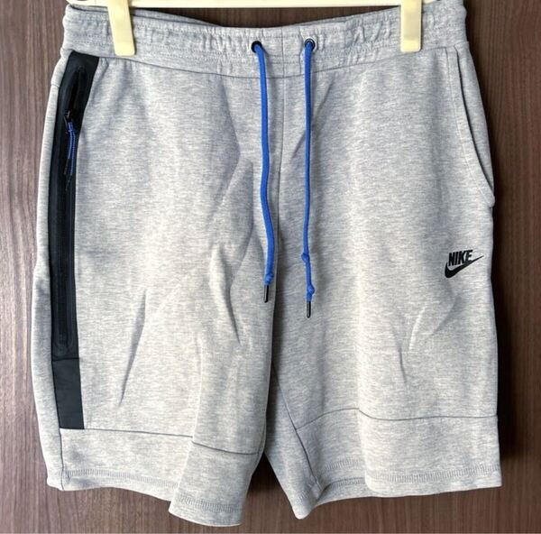 NIKE TECH FLEECE SHORT グレー XL ナイキ テックフリース ショートパンツ ハーフパンツ ショーツ 赤タグ 青紐 初期型 廃盤 628985-063