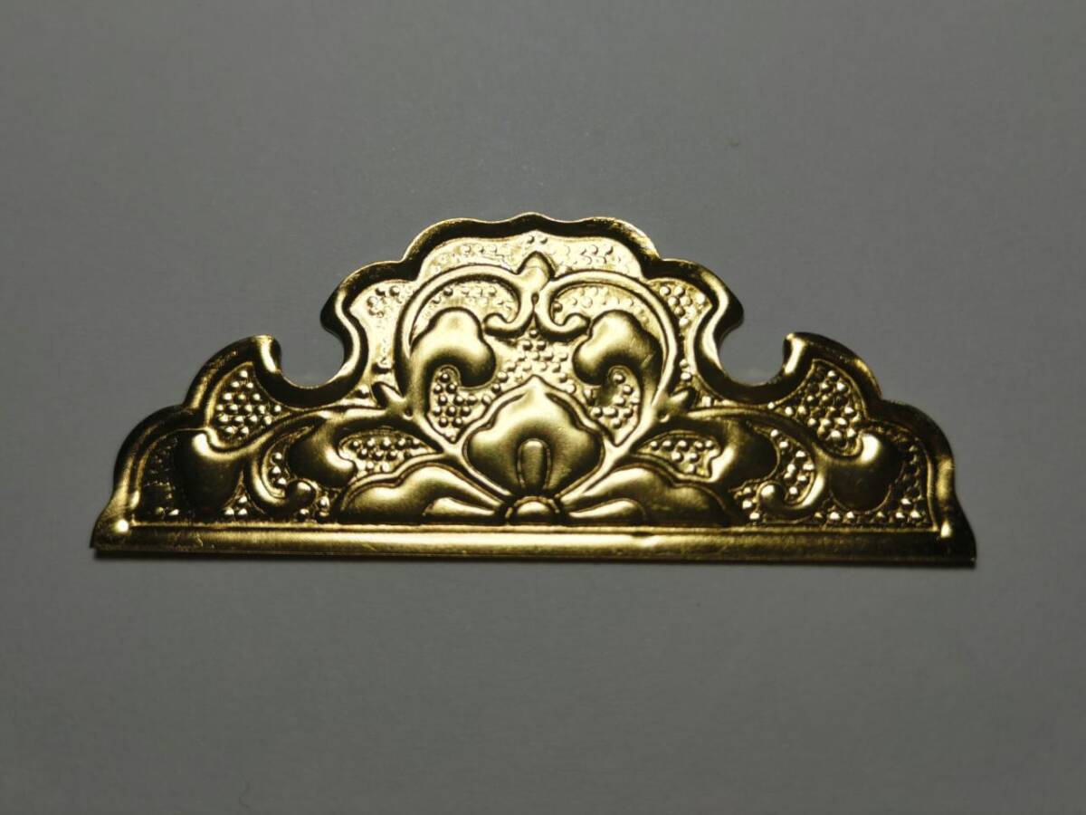 ☆特注品 （4枚）90mmx30mm【金鍍金】 神輿、祭り、山車