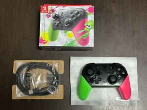 【美品】 任天堂 スイッチ Proコントローラー プロコン スプラトゥーン2