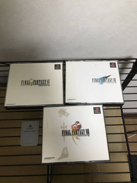 ps1 ファイナルファンタジー メモリーカード、ff 3本 セット ソフト 送料無料