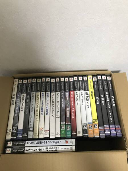 ps2 ソフト 23本 セット まとめ 鬼武者 パワプロ ff ドラクエ キングダムハーツ 送料無料〜