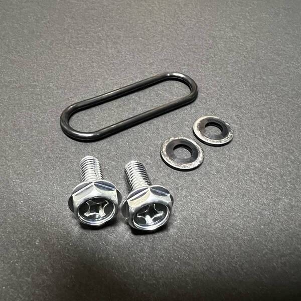 MADE IN JAPAN RZ250 4L3 RZ350 4U0 ガソリン コック 取り付け ガスケット ボルト ワッシャー セット 新品フューエルコック