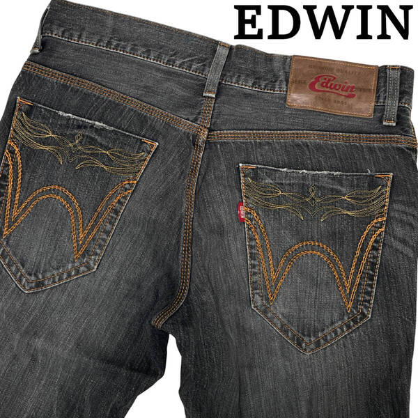 EDWIN エドウィン BTE503 W32 (約87cm W34相当) blue trip ウエスタン ジーンズ デニム パンツ 503