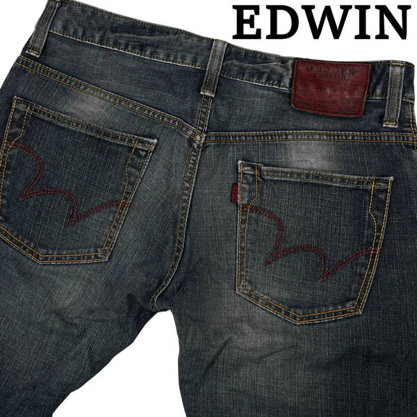 EDWIN エドウィン EG503 W32 (約87cm W34相当) REGULAR ストレート 503 ストレッチ ブルートリップ デニムパンツ ジーンズ メンズ