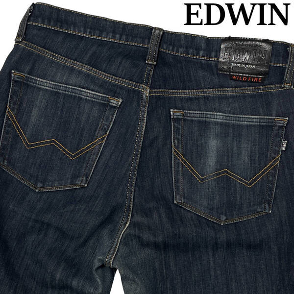 EDWIN エドウィン 403W W34 (約87cm W34相当) WILD FIRE あったかジーンズ 裏起毛 暖パン ストレッチ デニムパンツ メンズ ジーンズ