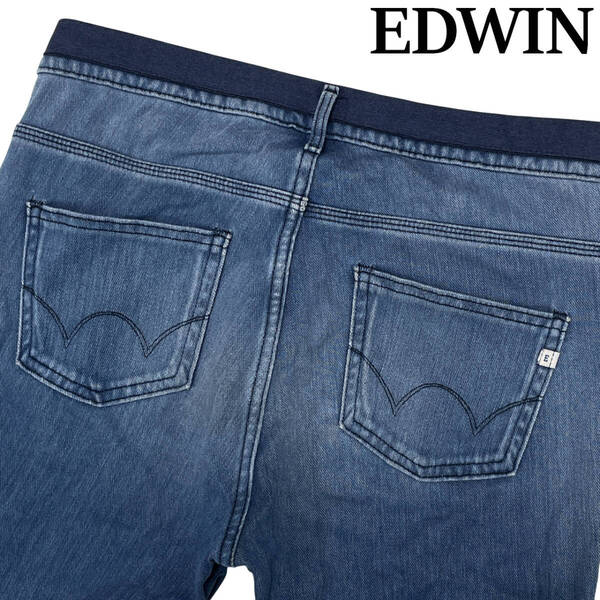 EDWIN ME516 レディース スキニー デニムパンツ size.L (約76cm 女性W34相当) 大きいサイズ エドウィン ジーンズ