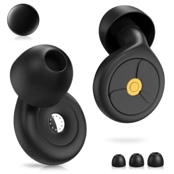 【2025業界新登場低減55dB】Lupsty 耳栓 睡眠用みみせんノイズキャンセリング アラームが聞こえる水洗い可能 いびき騒音 収納ポーチ付S M L