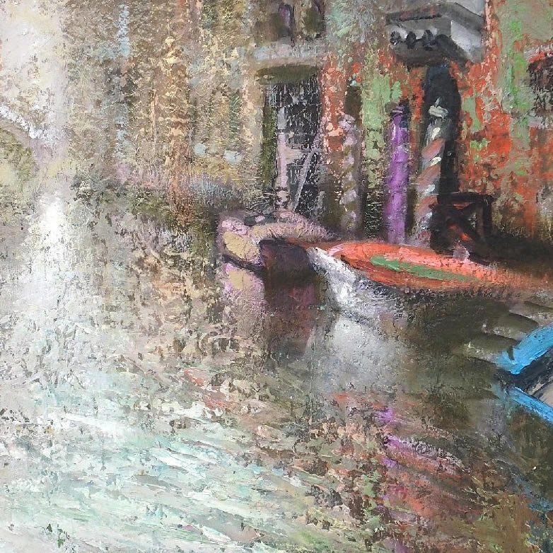 三宅輝夫、ブルージュ風景、希少画集画、新品高級額・額装付