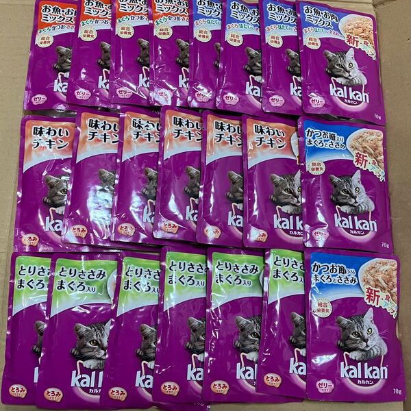 送料無料 kal kan カルカン 成猫用ウェットフードチキン系22袋セット 猫 総合栄養食 レトルト パウチ