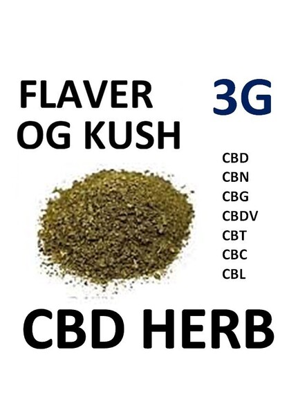 3グラム CBD ハーブ CBD / CBN / CBG / テルペン OG KUSH 添加