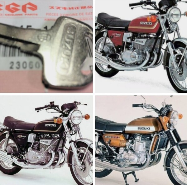 ■送料込み■GT380 GT550 GT750 イグニッション ブランクキー SUZUKI 純正 メインキー 鍵