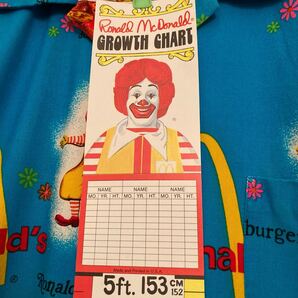 1981 ビンテージ McDonald's ロナルド ドナルド マクドナルド Setmakers ハンバーガー アメトイ 看板 サイン ポスター ディスプレイ 身長計