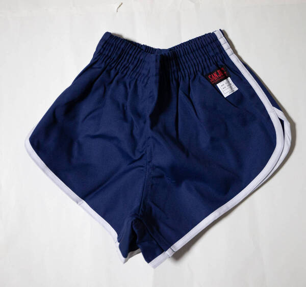 体操服★ランニングパンツ ランパン 短パン 濃紺×白 130 新品未使用即決!