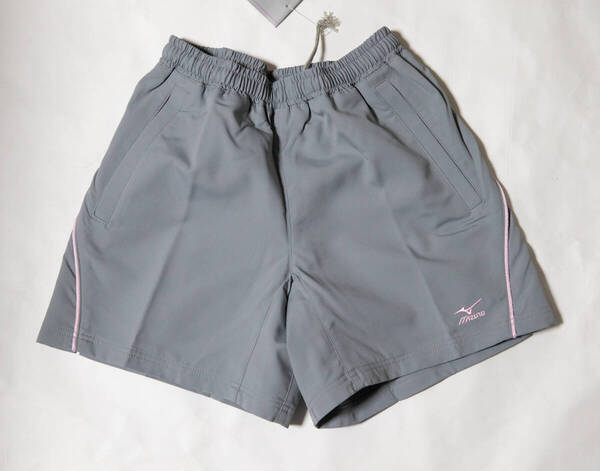 体操服★ミズノ レディース ショートパンツ グレー S ウエスト59-63 未使用品即決! 短パン テニス