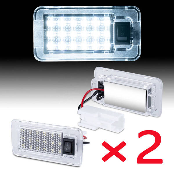 2個セット トヨタ アルファード/ヴェルファイア 20系/30系対応 LEDトランクライト 18SMD ラゲッジライト ラゲッジランプ トヨタ汎用