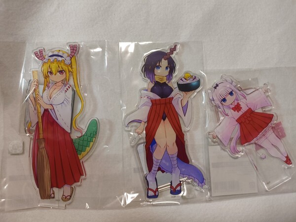 小林さんちのメイドラゴン アクリルスタンド 3種セット トール カンナ エルマ アニメ 0