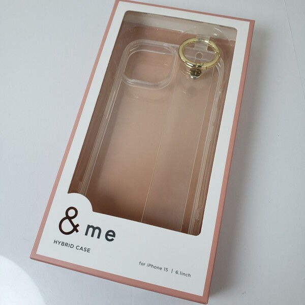 iPhone15 ハイブリッドケース クリア×クリアバンド 494