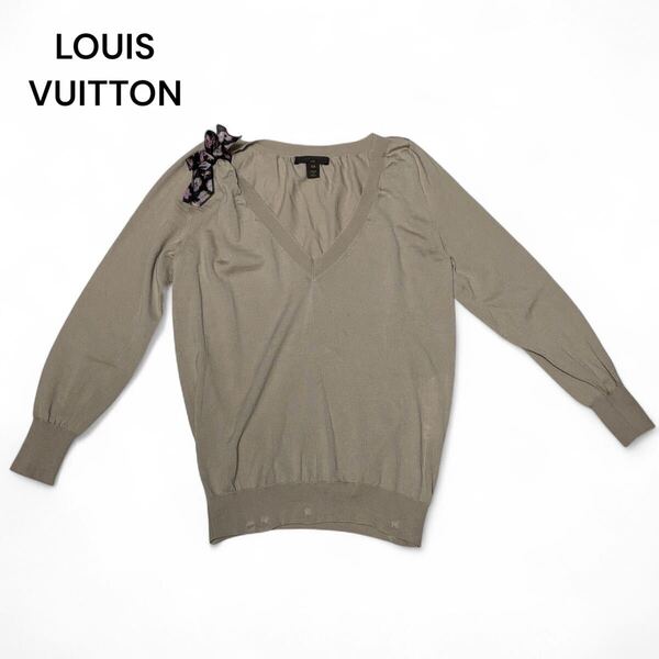 LOUIS VUITTON ルイヴィトン リボン ニット セーター XS