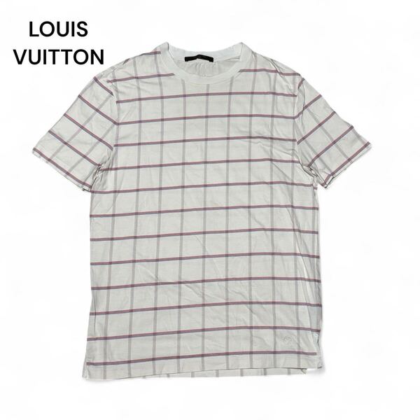 LOUIS VUITTON ルイヴィトン LV チェック Tシャツ S