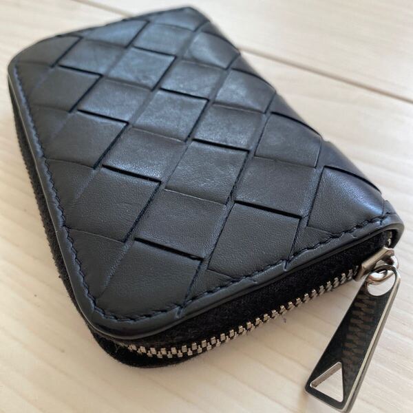 大人気!極美品! BOTTEGA VENETA ボッテガヴェネタ イントレチャート 小銭入れ コインケース コンパクトウォレット ミニ財布 フラグメント