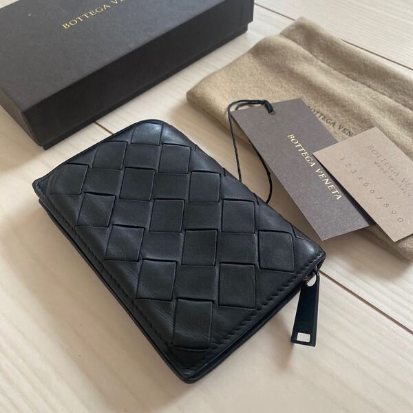 大人気!美品!送料込み! BOTTEGA VENETA ボッテガヴェネタ イントレチャート コインケース 小銭入れ ミニ財布 コンパクトウォレット