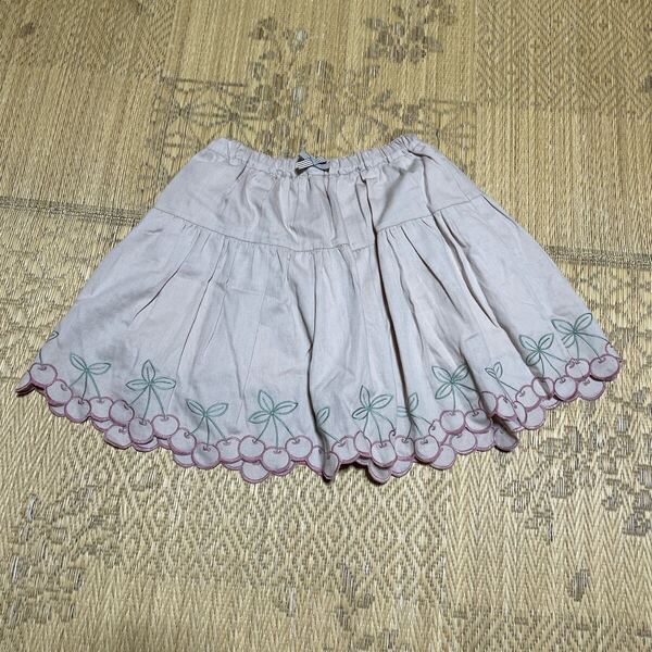 any FAM エニィファム 子供服 女の子 スカート サイズ150 さくらんぼ柄 チェリー オンワード樫山 スカパン キュロットパンツ キッズ