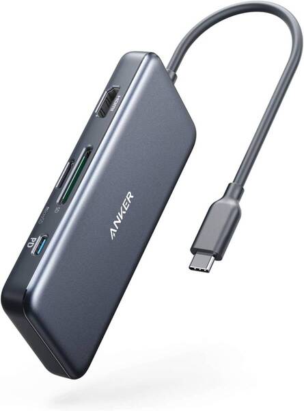 Anker(アンカー) A8346 USB-Cハブ PowerExpand+ 7-in-1 アダプター 4K HDMI 100W電源供給 USB-C&USB-A 5Gbpsデータポート