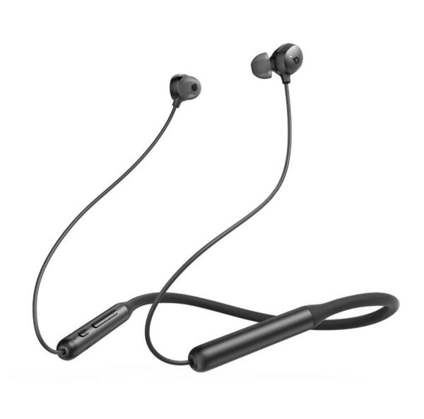 Anker Life U2i ワイヤレス ネックバンド ヘッドフォン Soundcore アンカーサウンドコア BassUp付き 10mm ドライバー ブラック ヘッドホン