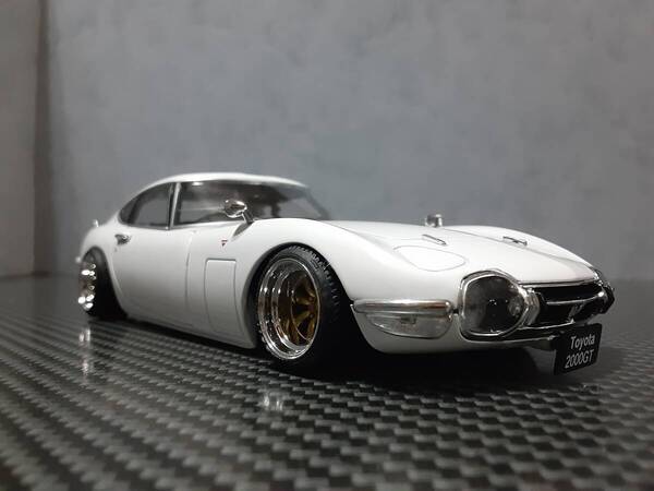 送料無料 アシェット Hachette 1/24 国産名車 コレクション Vol.01 トヨタ 2000GT カスタム改 ローダウン