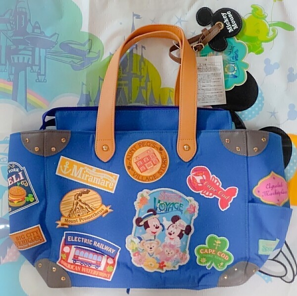 TDS スプリングヴォヤッジ トートバッグ ミッキー ミニー ダッフィー シェリーメイ ディズニーシー