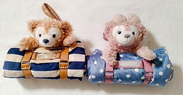 ディズニーシー ダッフィー シェリーメイ ぬい ぬいぐるみつきブランケット ディズニー TDS ブランケット 2個セット バラ売り不可