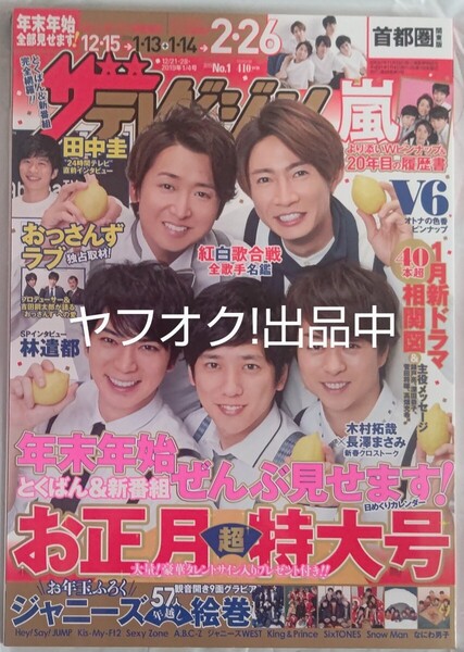 ザテレビジョン テレビジョン 首都圏 2019年 1/4号 No.1 嵐