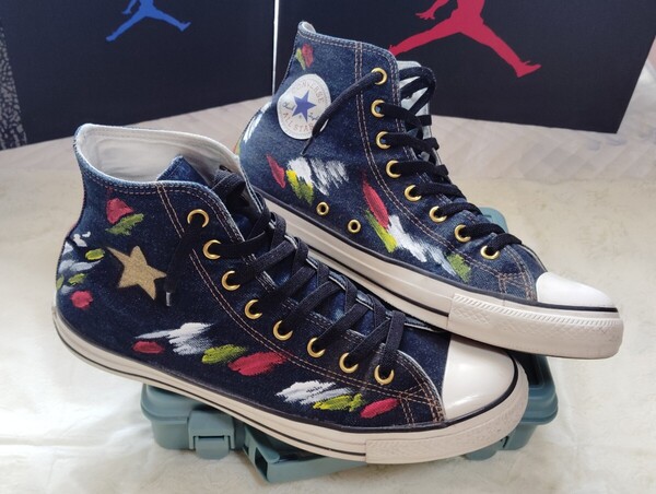 ● CONVERSE ALL STAR ハイカット インディゴ デニム リメイク スニーカー 29 cm・コンバース ●