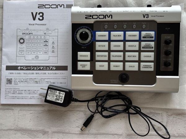 ZOOM v3 ボーカルプロセッサ ボーカルエフェクター