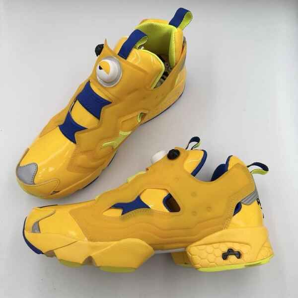 【極美品】Reebok×ミニオンズINSTA PUMP FURY MU 28.5cm イエロー 希少 インスタポンプフューリー スニーカー FY3404