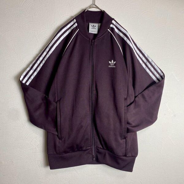 【レアカラー】adidas ジャージ SST マルーン えんじ y2k XLサイズ アディダス トラックジャケット