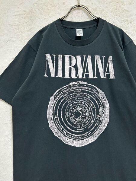 【極美品】ニルヴァーナ NIRVANA VESTIBULE 90's バンドTシャツ ミュージックTシャツMen's-XL Lady's-F スミクロ