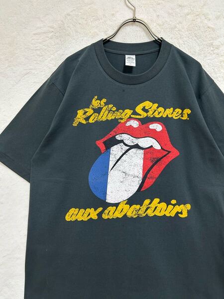 【極美品】 Rolling Stones ローリングストーンズ バンドTシャツ ビンテージTシャツ Men's-XL Lady's-F スミクロ コットン100%