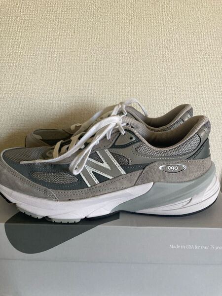 【極美品】New Balance ニューバランス グレー M990GL6 990V6 サイズ26