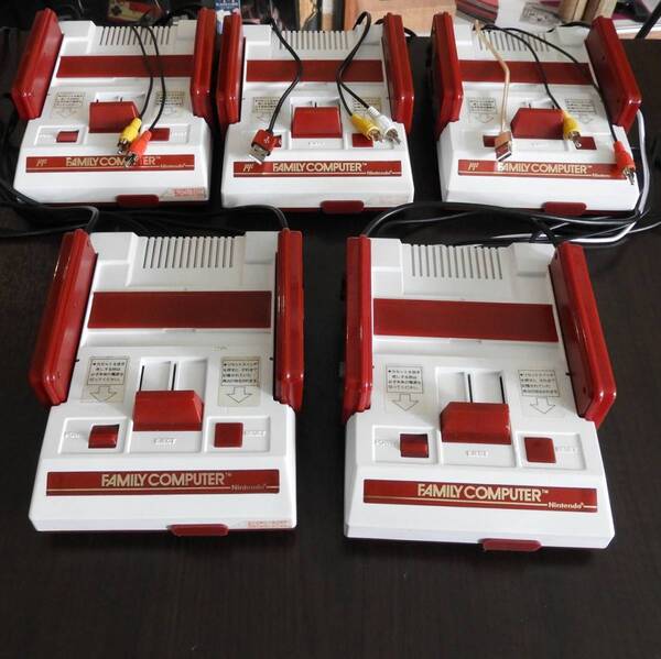 e-2 AV化(AV仕様)USB電源化ファミコン5台セット!転売、共同購入に。 美しい画像でしっかり遊べる!シンプルだからこの価格が実現!