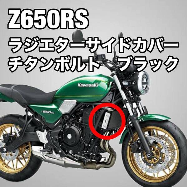 Z650RS チタンボルト 4個SET ラジエターサイドカバー用 ブラック 黒
