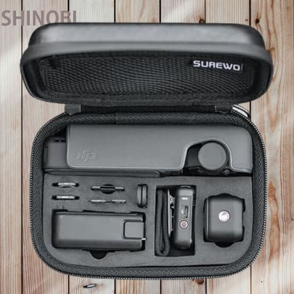 DJI Osmo Pocket3 専用 収納保護バッグ ポケット3 標準キット & DJI Osmoポケット3 電源拡張コンボアクセサリー ポータブル PU製