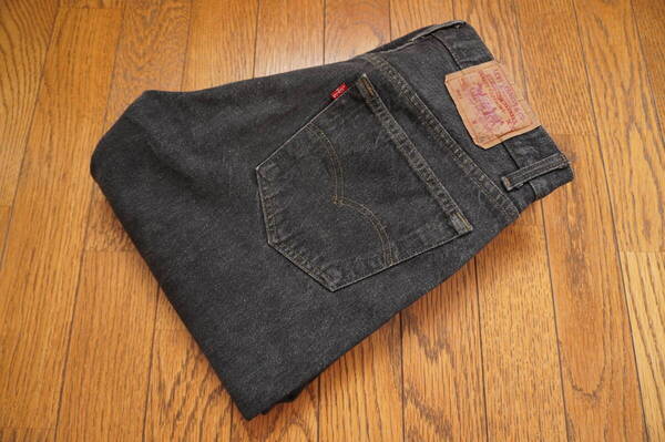 90年9月★アメリカ製 Levi's リーバイス 501 ブラック W31 L34 米国製 USA製 先染め★検 501XX バレンシア 先染め