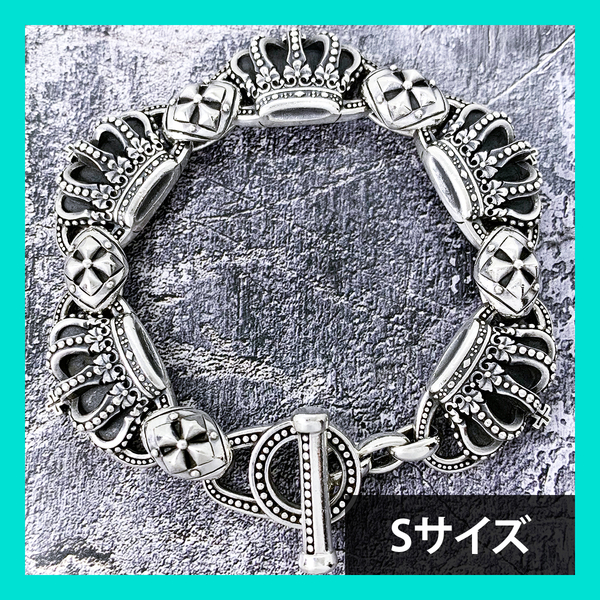 定価15.4万★Justin Davis(ジャスティンデイビス)クラウンブレスレット「SML QEブレスレット」SBJ118(Sサイズ)