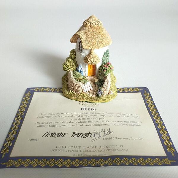 リリパットレーン LILLIPUT LANE「THIMBLE COTTAGE」ミニチュアハウス イギリス 英国 置物 ヴィンテージ アンティーク ハンドメイド